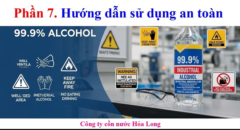 Cồn Công Nghiệp 99.9 Độ: Đặc Điểm, Ứng Dụng Và Lưu Ý An Toàn Khi Sử Dụng